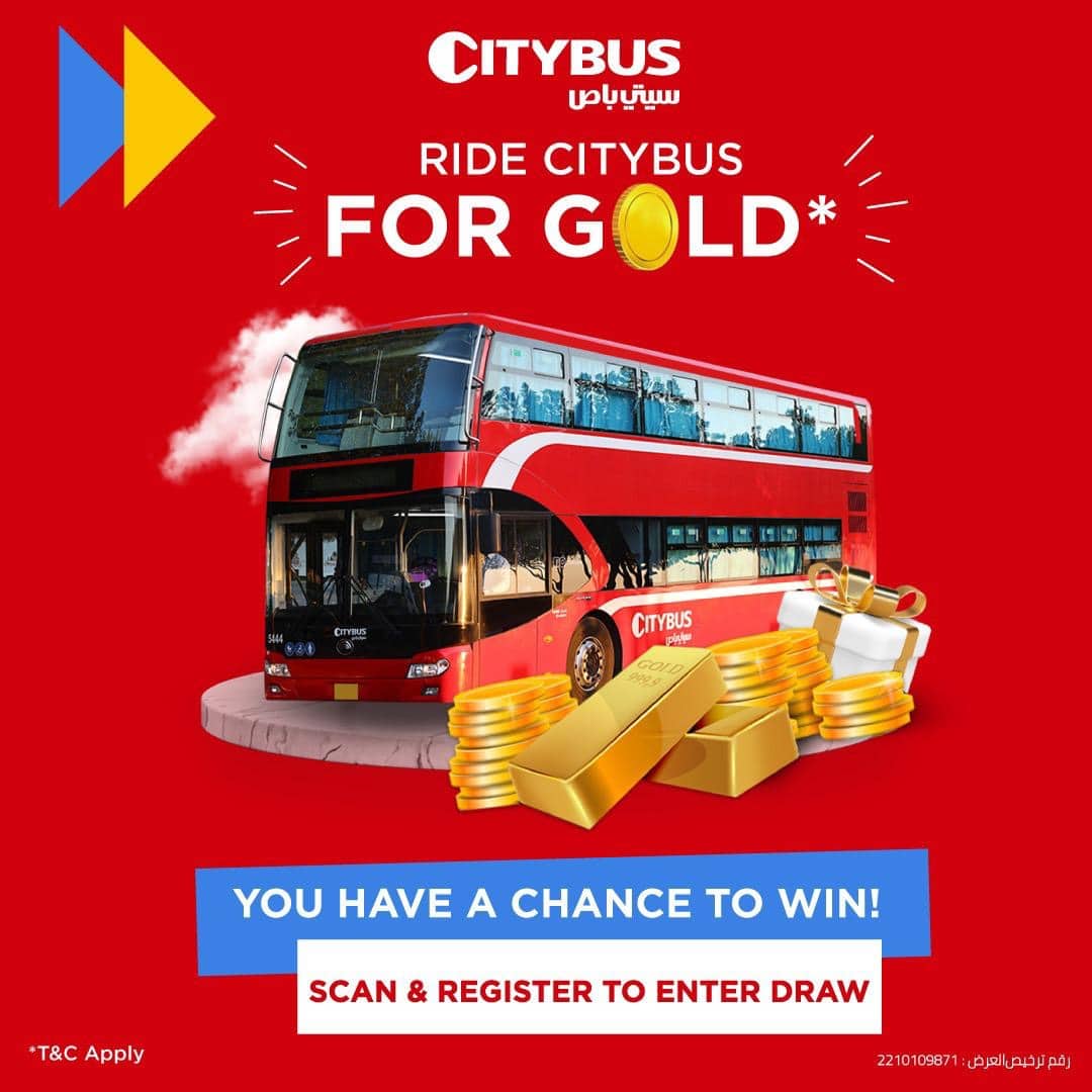 City Bus Ride for Gold lucky draw citybus kuwait