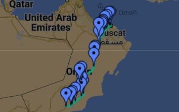 Oman Bus Route 101 Map