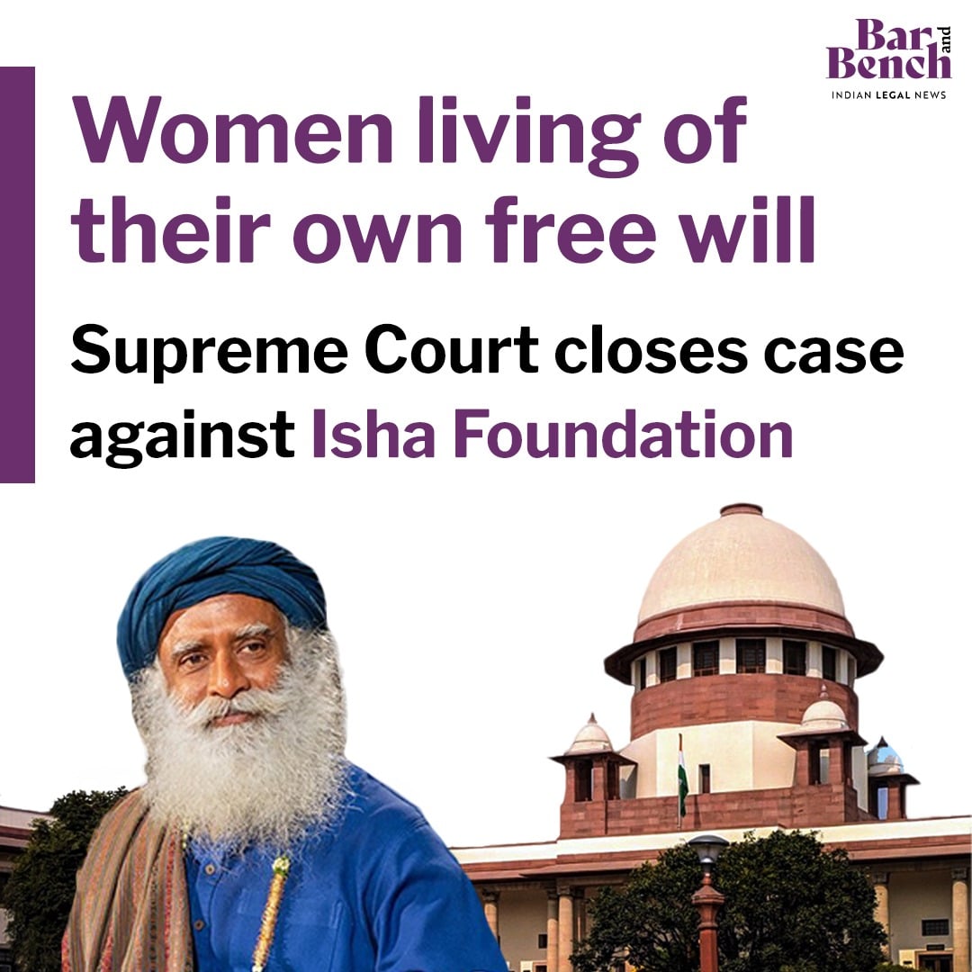 Supreme Court closes case against Isha Foundation