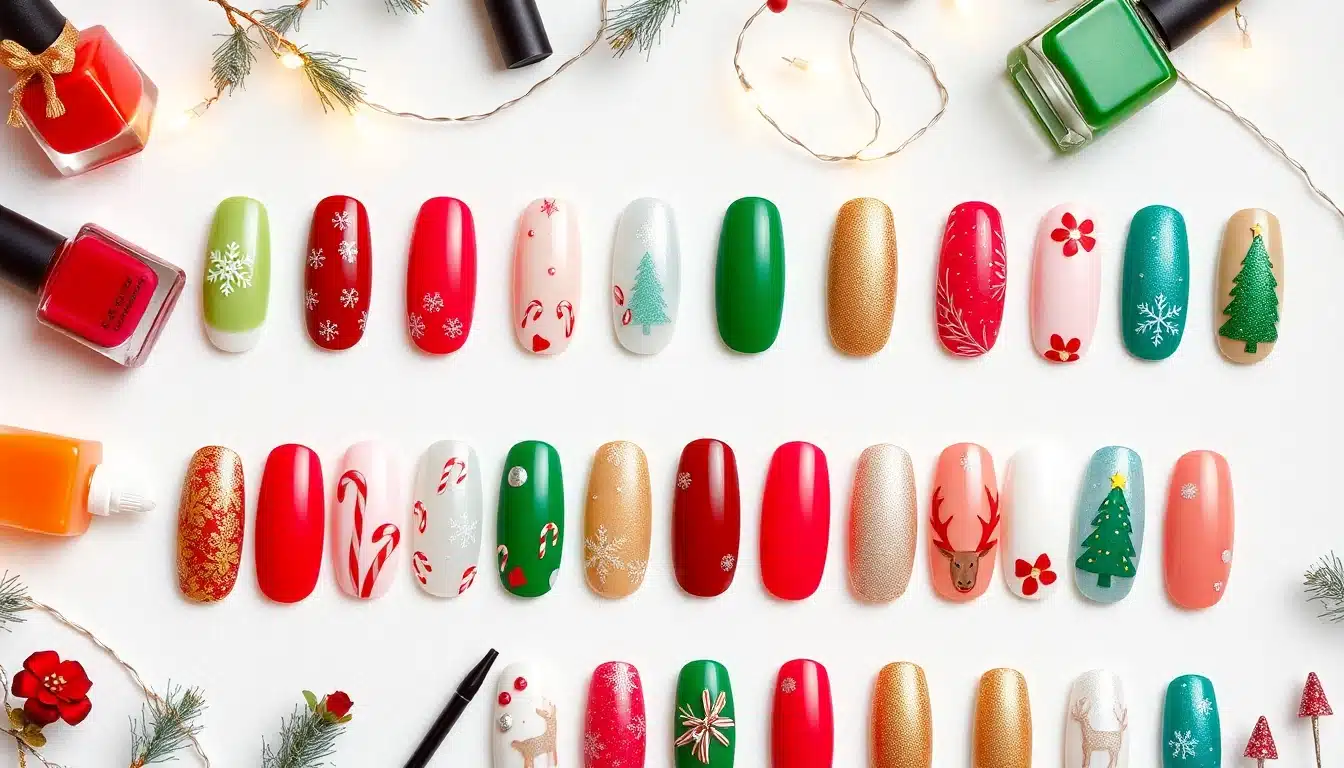 25 Festive Christmas Nail Designs